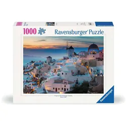 Ravensburger Puzzle 12000663 - Abend in Santorini, Griechenland - 1000 Teile Puzzle für Erwachsene und Kinder ab 14 Jahren