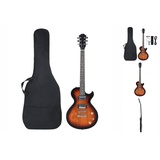 vidaXL E-Gitarre für Anfänger mit Tasche Braun und Schwarz 4/4 39"