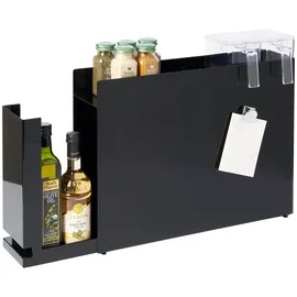 Yamazaki Gewürzregal Metall 50 x 36 x 12 cm Schwarz
