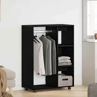 VidaXL Kleiderschrank Schwarz Eichen-Optik 80x40x110 cm Holzwerkstoff