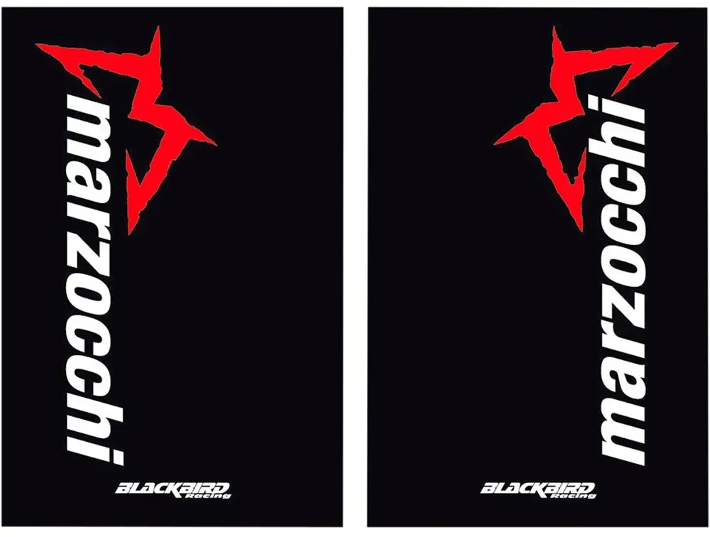 Blackbird Racing Fork Marzocchi Aufkleber - Black / Red / White - One Size