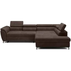 Ecksofa Tempo Stoff Chocolate