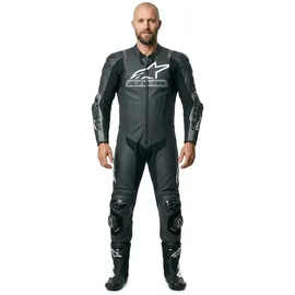 Alpinestars Missile V2 Ward Lederkombi - Black / Metallic Gray - 48