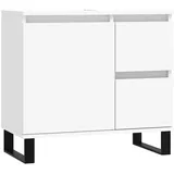 vidaXL Badschrank Weiß 65x33x60 cm Holzwerkstoff