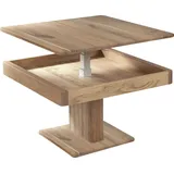 vierhaus Couchtisch höhenverstellbar, eichefarben bianco, , 88255320-0 B/H/T: 70 cm x 45 bis 66 cm x 70 cm