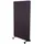 Proregal Akustik-Trennwand HxBxT 147x80x39 cm doppelwandig rollbar Stoff Braun-Grau Büro-Sichtschutz Raumteiler Pinnwand