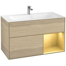 Villeroy & Boch Waschtischunterschrank 2 Auszüge 99,6 x 59,1 x 49,8 cm Beige