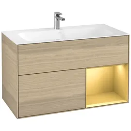 Villeroy & Boch Waschtischunterschrank 2 Auszüge 99,6 x 59,1 x 49,8 cm Beige
