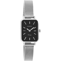 Oozoo Vintage Damen Uhr - Armbanduhr Damen mit 10mm Metallmesharmband - Analog Damenuhr Eckig C20267