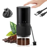 Tragbare Kaffeemühle, Kleine Elektrische Kaffeemühle Mit 30 Mahlgraden, Kabellose, Wiederaufladbare Kaffeemühle Mit Keramik-kegelmahlwerk Und Reinigungsbürste Für Reisen Und Camping