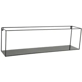 Boltze Wandregal 2er-Set Metall 40 x 12 x 10 cm Schwarz