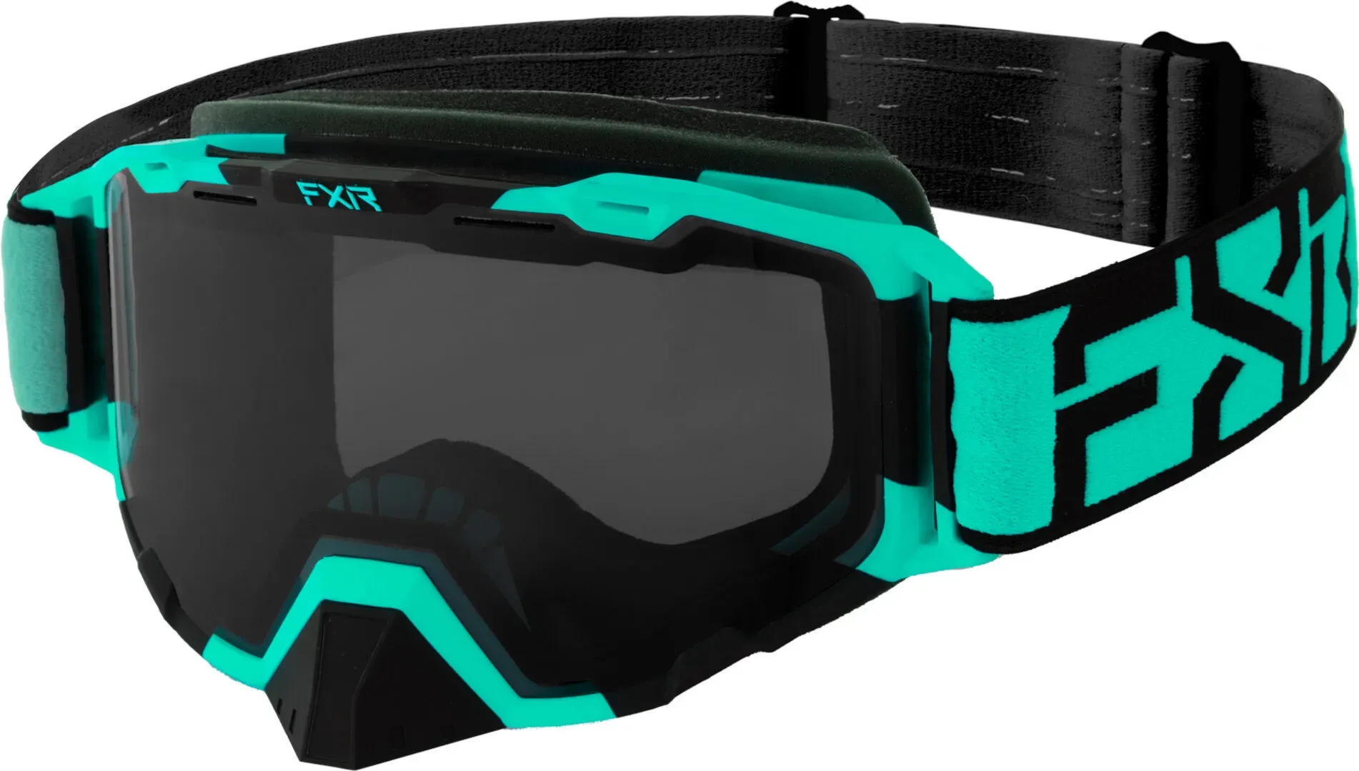 FXR Maverick Block Snowmobil Brille, türkis für Männer