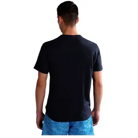 Napapijri T-Shirt mit Label-Stitching, Marine, S