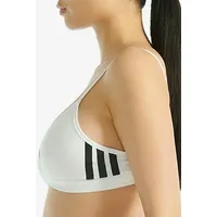 adidas BH Sport Active 3 Stripes Triangle Bralette Weiß Baumwolle X-Small Damen