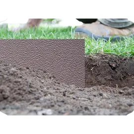 Bradas Rasenkante Beeteinfassung BORDER 600 x 15 cm grau