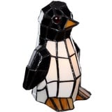 Birendy Tischlampe im Tiffany Style Pinguin Tiff158 Motiv Lampe Dekorationslampe