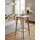 KADIMA DESIGN Skandinavischer Bartisch 60 x 60 x 110 cm Weiß