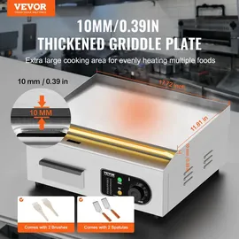 Vevor Kommerzieller Grill 2800 W 45 x 30 cm