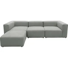 Raum.Id Ecksofa Gerrid L-Form« Cord-Bezug, Modulsofa, bestehend aus Eck- und Mittelelement + Hocker