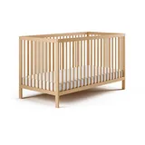 Kids Collective Kinderbett Natur, Holz, Buche, 60x120 cm, Babymöbel, Babybetten, Gitterbett