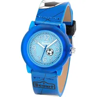 Scout Kinderuhr Fußball 280305030 Gehäusefarbe Blau
