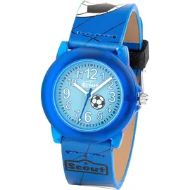 Scout Kinderuhr Fußball 280305030 Gehäusefarbe Blau