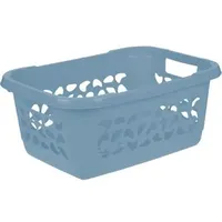 KEEEPER Wäschekorb blau, mit 2 Griffen, aus Kunststoff, 55x40x23 cm, 32 Liter