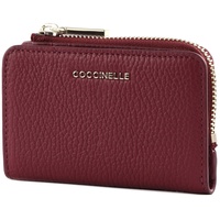 Coccinelle Metallic Soft Credit Card Holder E2MW5170101 garnet red