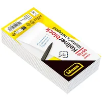IDENA Kellnerblock weißes Papier 10x50 Blatt,