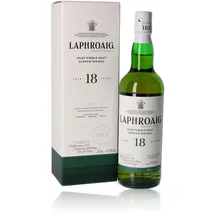 Laphroaig 18 Years Old Islay Single Malt Scotch Whisky 48% Vol. 0,7l in Geschenkbox