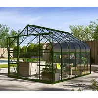 Vitavia Gewächshaus Saturn 9900 ESG, inkl. Fundament, Dunkelgrün