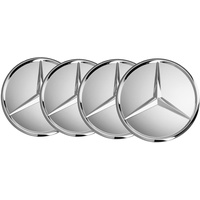 Mercedes-Benz Radnabenabdeckung  Stern erhaben chrom 4-Stück