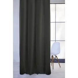 APELT Vorhang APELT "4362 Rips Uni" Gr. 1, schwarz, B:130cm H:245cm, Jacquard, Baumwolle, Polyester, Gardinen, Wasser- und Schmutzabweisend