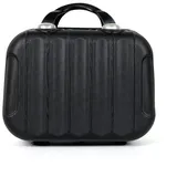 CALIYO Kosmetikkoffer Tragbare Make-up Organizer Box Kosmetikkoffer Make-up Koffer, für Kosmetiktasche für Reise Kulturbeutel auf Trolley befestigbar schwarz