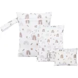 gieeu 3 Stück Wetbag Kindergarten,wasserdichte Windeltasche Nasstasche, Wiederverwendbare Wet Dry Bag mit Reißverschluss zum Camping, Schwimmen,Reisen,Fitness, Strand