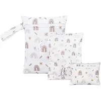 gieeu 3 Stück Wetbag Kindergarten,wasserdichte Windeltasche Nasstasche, Wiederverwendbare Wet Dry Bag mit Reißverschluss zum Camping, Schwimmen,Reisen,Fitness, Strand
