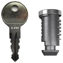 Thule Ersatzschlüssel +Schloß Stahl N138 für Dachträger Boxen Fahrradträger