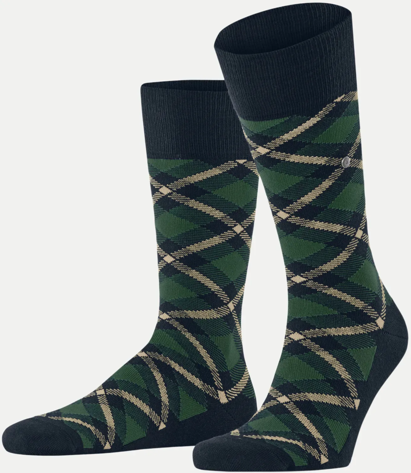 Socken Tartan Grün 40-46