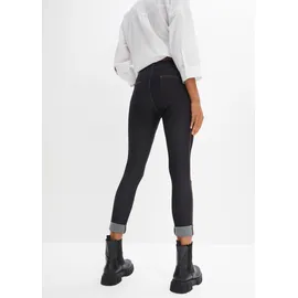 bonprix Jeggings schmale Skinny-Fit-Passform, Jeans-Leggings schwarz 44/46 (L),
