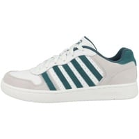 K-Swiss Court Palisades Sneaker WHT SCRLT IBIS Lake