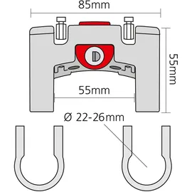 KLICKfix Lenkeradapter abschließbar