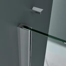 mai & mai Bremen Walk-In-Dusche 70 x 90 cm transparent Klarglas ESG mit Duschtasse