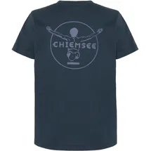 Chiemsee T-Shirt mit tonalem Logo-Design, Größe 146/152 in Blau 19-4010 Total Eclipse