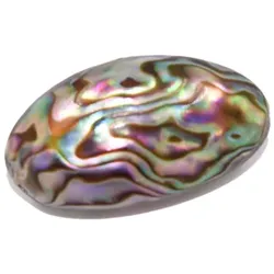 Edelstein FIRETTI "Schmuck Geschenk Deko Abalone Muschel", bunt (bunt, stein), EdelsteineB:1,7cm H:1,3cm L:3cm, Stein, Abalone, B:1,7cm H:1,3cm L:3cm