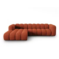 Micadoni Ecksofa Lupine, modular 4-Sitzer orange