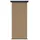 vidaXL Seitenmarkise 100 x 300 cm Beige Eisen 1 St.