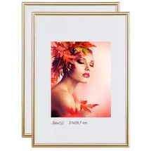 Ideal Trend Bilderrahmen Lifestyle gold 15x20 cm 2er Set