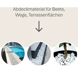 Schicker Mineral Marmor Ziersplitt 16-32 mm 25 kg Weiß