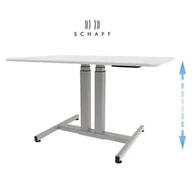 Schaff Schreibtisch Progress Weiß / Silber