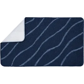 KLEINE WOLKE Badteppich Tram Mare Blau 60 x 100 cm